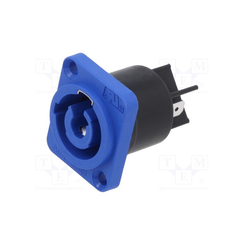 1 pcs x AMPHENOL - HP-3-MD - Socket, circular, male, PIN: 3, 25A, thermoplastic, HP, IP54, 250VAC