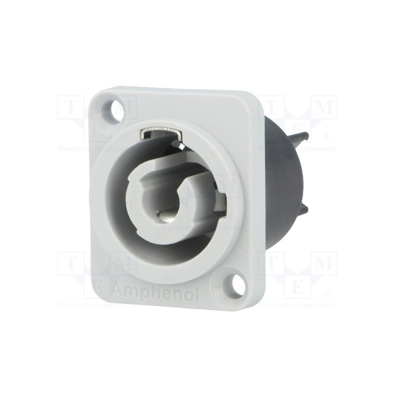 1 pcs x AMPHENOL - HP-3-MDG - Socket, circular, male, PIN: 3, 25A, thermoplastic, HP, IP54, 250VAC