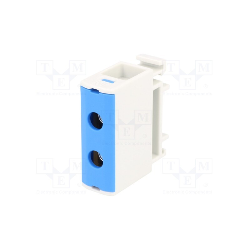 1 pcs x OUNEVA - VC05-0192 - Splice terminal: rail, 2.5÷35mm2, ways: 1, terminals: 2, blue, TS35