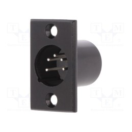 1 pcs x CLIFF - FC6176 - Socket, XLR, male, PIN: 5, for panel mounting,screw, soldering