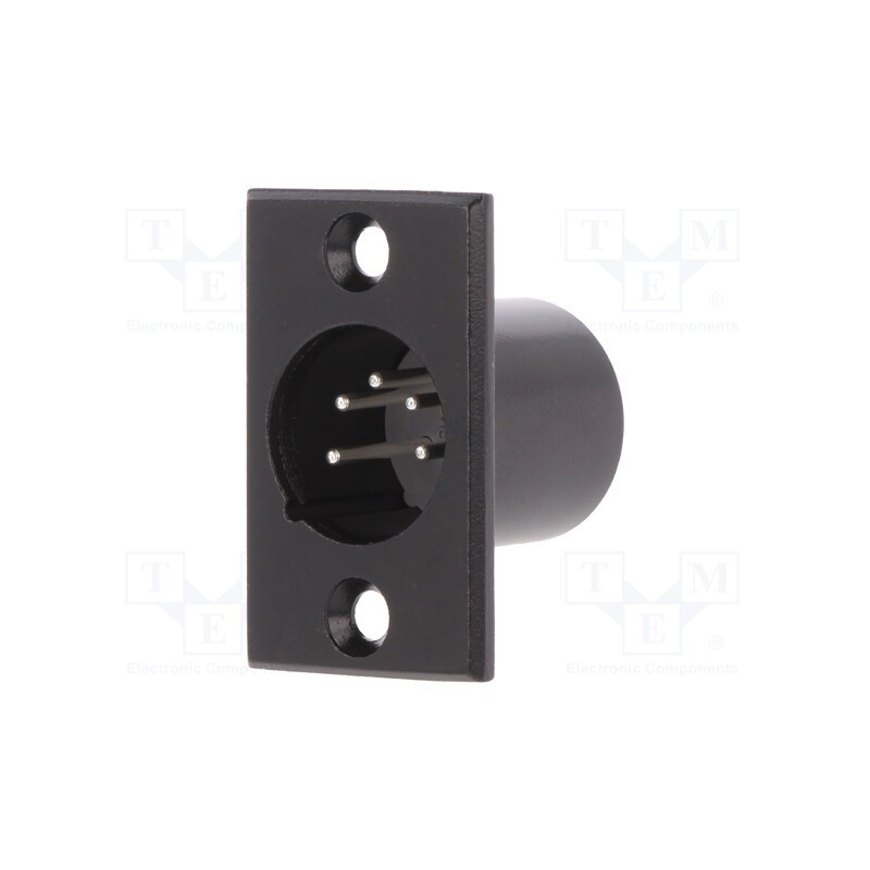 1 pcs x CLIFF - FC6176 - Socket, XLR, male, PIN: 5, for panel mounting,screw, soldering