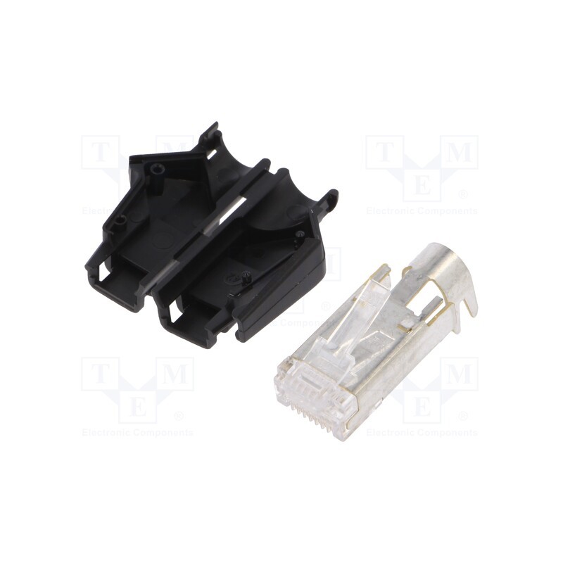 1 pcs x HIROSE - TM21P-88P(03) - Plug, RJ45, TM21P, PIN: 8, Cat: 5e, shielded,with protection, 6.6mm