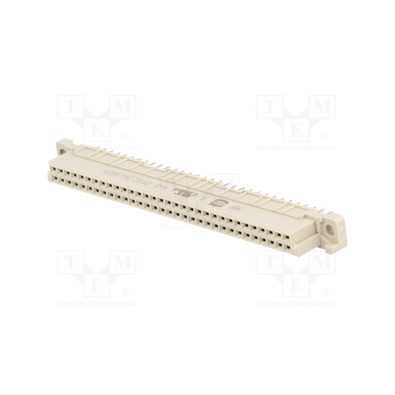 1 pcs x HARTING - 9022646825 - Plug, DIN 41612, type B, female, PIN: 64, a+b, THT, straight, 2A