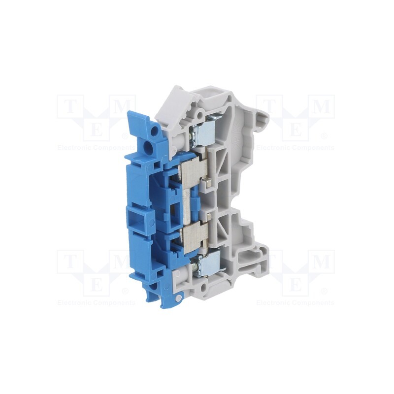1 pcs x TE Connectivity - 1SNK508419R0000 (ZS4-S-R3-T2) - Splice terminal: rail, 0.2÷4mm2, ways: 1, terminals: 2, blue,grey