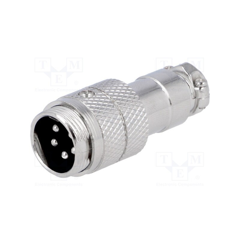 1 pcs x NINIGI - MIC345 - Plug, microphone, male, PIN: 5, for cable, straight
