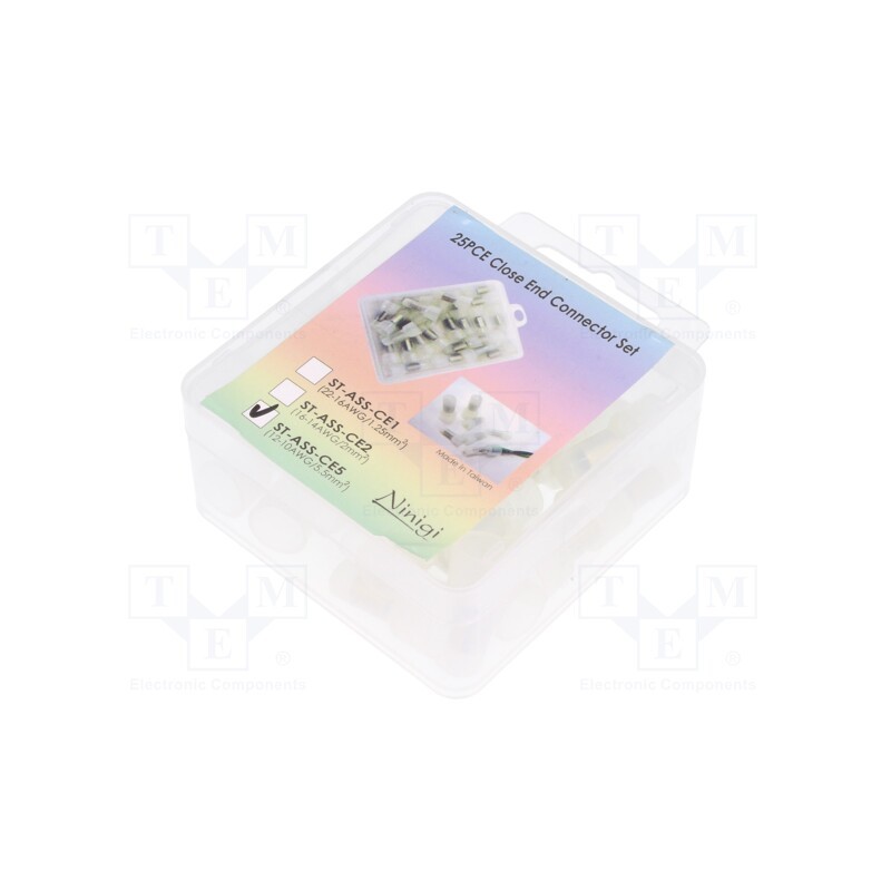1 set x NINIGI - ST-ASS-CE5 - Close end connectors, crimped, 12AWG÷10AWG, Variant: insulated