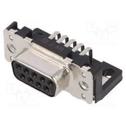 1 pcs x HARTING - 9661526612 - D-Sub, PIN: 9, socket, female, angled 90°, THT, UNC 4-40