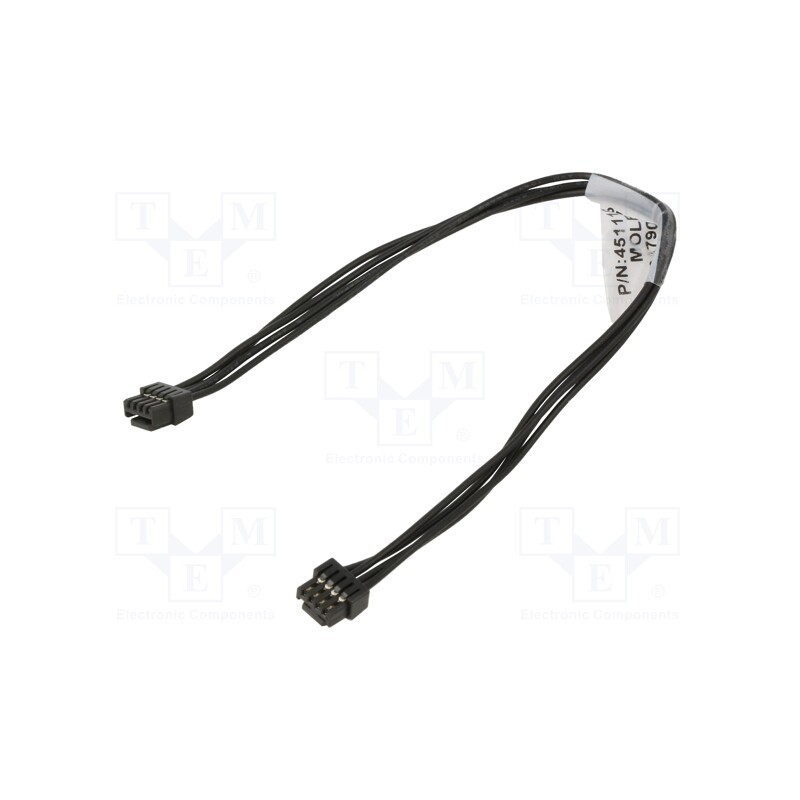 1 pcs x MOLEX - 451110402 - MicroLock Plus Cable Black 4-Ckt 150mm