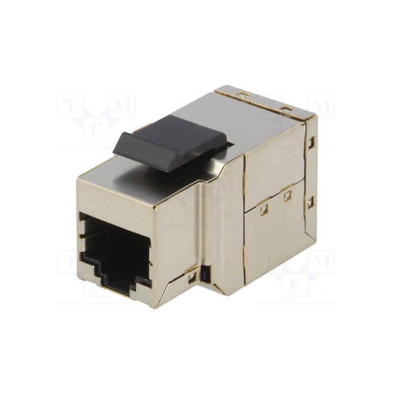 1 pcs x LOGILINK - NK4010 - Socket, coupler, Cat: 6a, shielded,Keystone, Layout: 8p8c, straight
