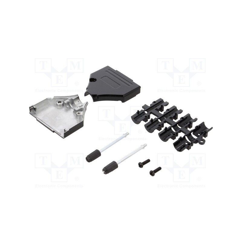 1 pcs x MH CONNECTORS - DTZK25BKRAPCBK-K - Enclosure: for D-Sub connectors, D-Sub 25pin,D-Sub HD 44pin