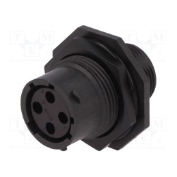1 pcs x AMPHENOL - RTS712N4S03 - Connector: circular, eco|mate Aquarius, socket, female, PIN: 4