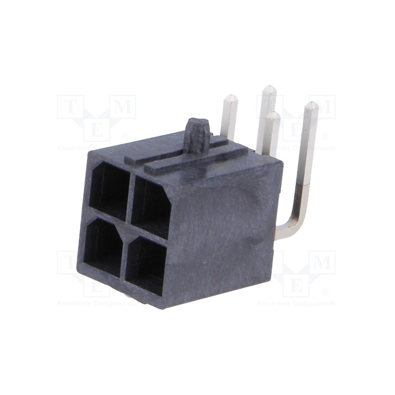 1 pcs x MOLEX - 1720640004 - Socket, wire-board, male, Mega-Fit, 5.7mm, PIN: 4, UL94V-0, 23A, THT