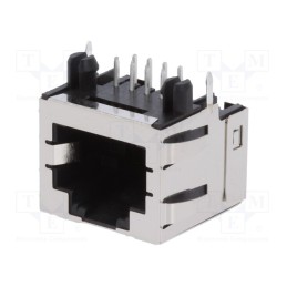 1 pcs x MOLEX - 438600004 - Socket, RJ45, PIN: 8, Cat: 3, shielded,low profile, gold-plated