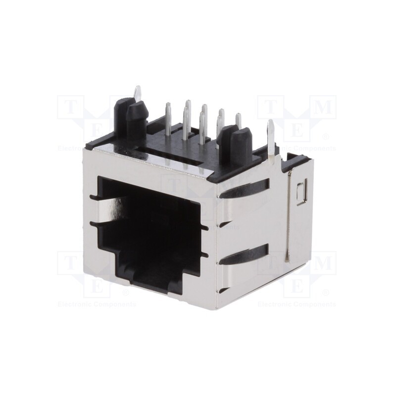 1 pcs x MOLEX - 438600004 - Socket, RJ45, PIN: 8, Cat: 3, shielded,low profile, gold-plated