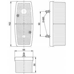 Combination rear lamp 12v bulbs