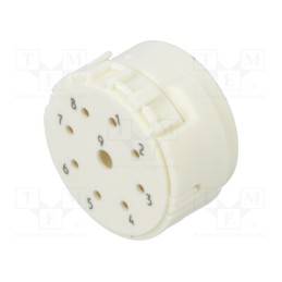 1 pcs x HARTING - 9151093001 - Connector: M23, contact insert, PIN: 9(1+8), male, crimped, 200V
