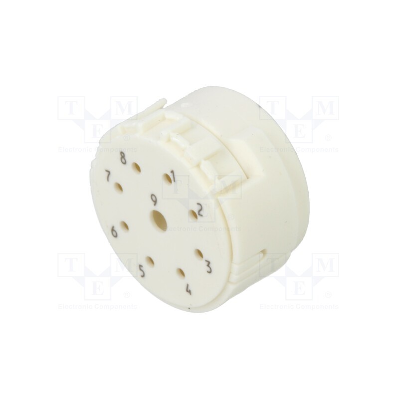 1 pcs x HARTING - 9151093001 - Connector: M23, contact insert, PIN: 9(1+8), male, crimped, 200V