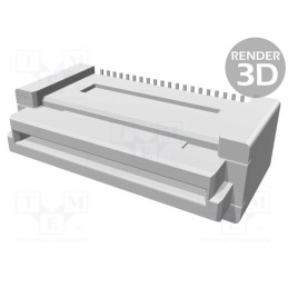 1 pcs x TE Connectivity - 5-5179010-1 - Connector: PCB to PCB, female, PIN: 40, 0.8mm, H: 13mm, FH, 0.5A, LCP