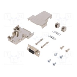 1 pcs x ENCITECH - 6355-0058-11 - D-Sub, PIN: 15, plug, female, soldering, for cable, black