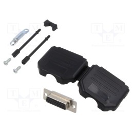 1 pcs x MH CONNECTORS - MHDPPK15HD26FS-K - D-Sub HD, PIN: 26, plug, female, for cable, straight, soldering