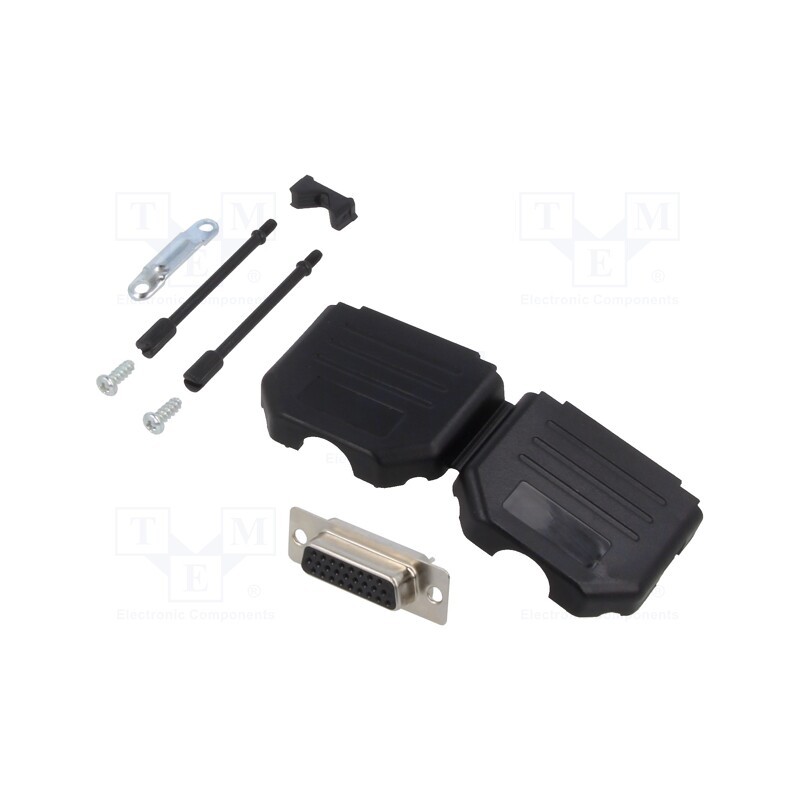 1 pcs x MH CONNECTORS - MHDPPK15HD26FS-K - D-Sub HD, PIN: 26, plug, female, for cable, straight, soldering