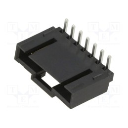 1 pcs x MOLEX - 705530006 - Socket, wire-board, male, SL, 2.54mm, PIN: 7, THT, angled 90°