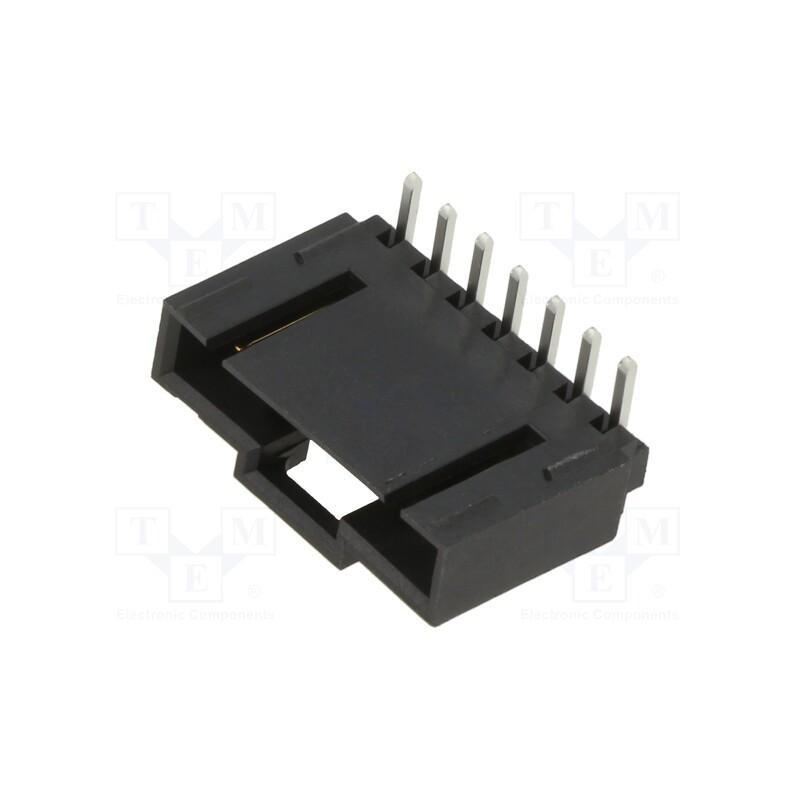 1 pcs x MOLEX - 705530006 - Socket, wire-board, male, SL, 2.54mm, PIN: 7, THT, angled 90°
