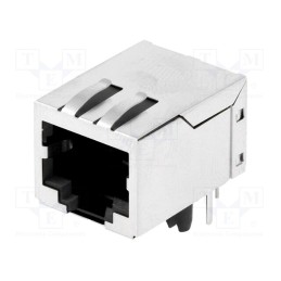 1 pcs x Amphenol Communications Solutions - LMJ1598824110DT39 - Socket, RJ45, PIN: 8, shielded,with isolation transformer, THT