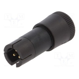 1 pcs x BINDER - 09 9747 70 03 - Connector: circular, plug, 719, male, PIN: 3, unshielded, 3A, IP40