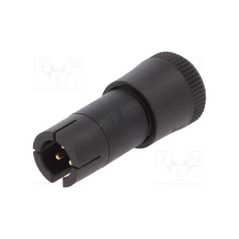 1 pcs x BINDER - 09 9747 70 03 - Connector: circular, plug, 719, male, PIN: 3, unshielded, 3A, IP40