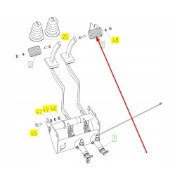 100037293 right brake pedal