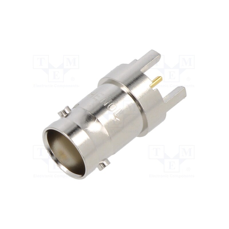 1 pcs x AMPHENOL RF - 031-5329-52RFX - Socket, BNC, female, straight, 50Ω, THT, on PCBs, PBT, gold-plated
