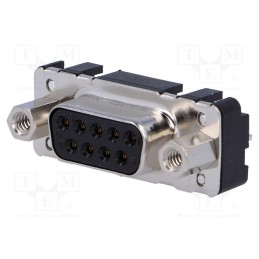 1 pcs x HARTING - 9661516513 - D-Sub, PIN: 9, socket, female, straight, THT, UNC 4-40