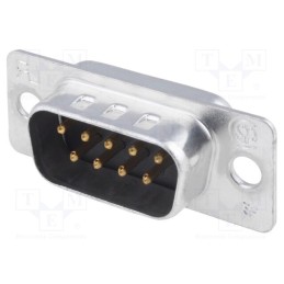 1 pcs x TE Connectivity - 5-747904-2 - D-Sub, PIN: 9, plug, male, soldering, HD 20, Plating: gold flash