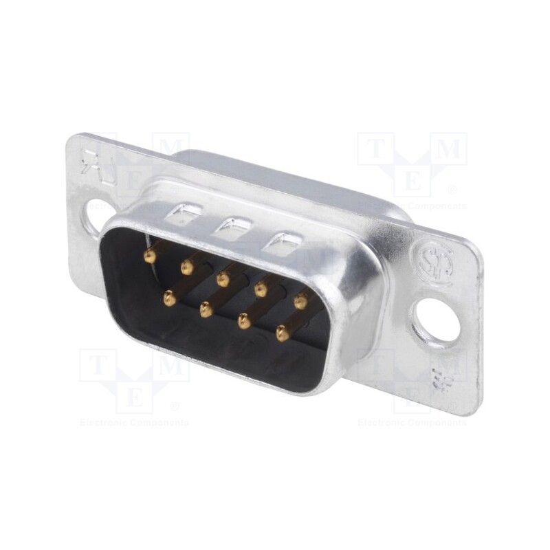 1 pcs x TE Connectivity - 5-747904-2 - D-Sub, PIN: 9, plug, male, soldering, HD 20, Plating: gold flash