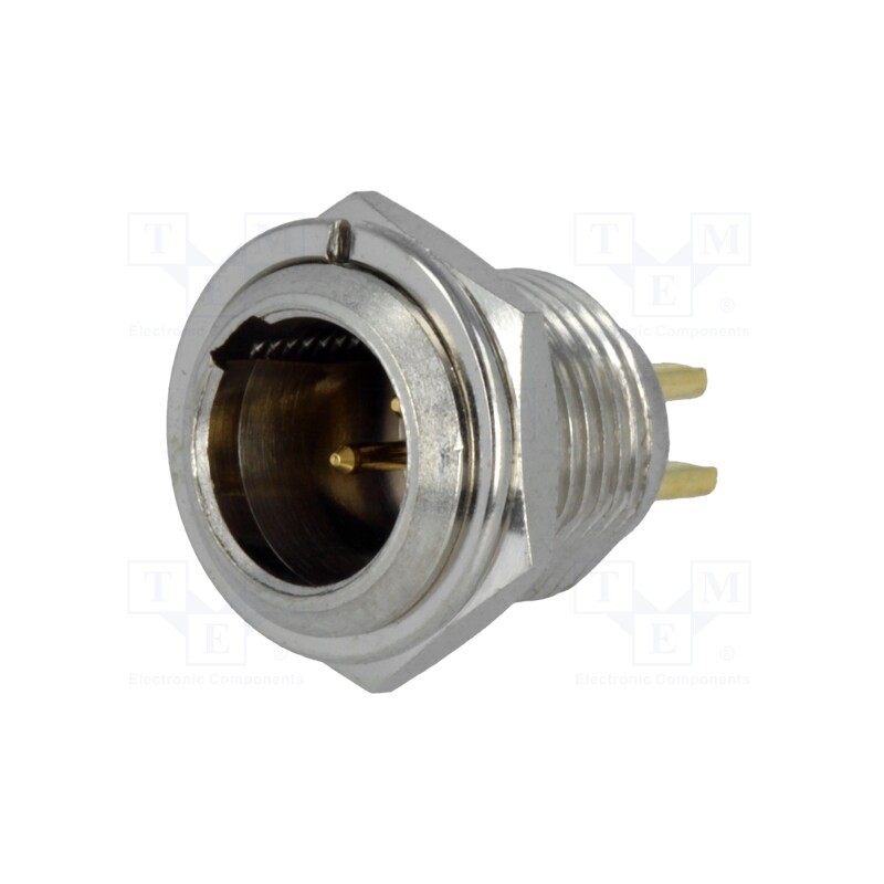 1 pcs x NINIGI - MXLR-3W-C - Socket, XLR mini, male, PIN: 3, soldering, Ø11mm