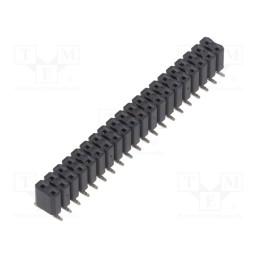 1 pcs x FISCHER ELEKTRONIK - 10027118 - Socket, pin strips, female, PIN: 40, straight, 2.54mm, SMT, 2x20