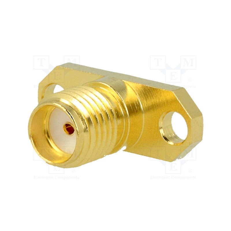 1 pcs x AMPHENOL RF - SMA6551B1-3GT50G-50 - Socket, SMA, female, straight, 50Ω, soldering, PTFE, gold-plated