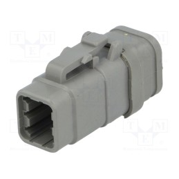 1 pcs x DEUTSCH - DTM06-6S-E007 - Connector: wire-wire, DTM, female, plug, for cable, PIN: 6, grey
