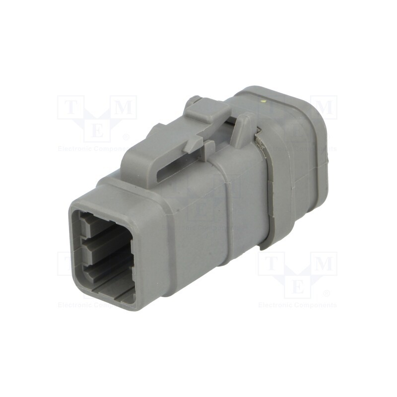 1 pcs x DEUTSCH - DTM06-6S-E007 - Connector: wire-wire, DTM, female, plug, for cable, PIN: 6, grey