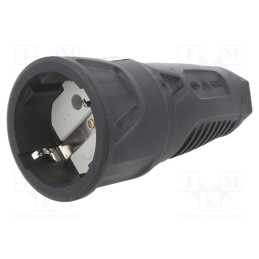 1 pcs x PCE - 2510-SS - Connector: AC supply, female, socket, 2P+PE, 250VAC, 16A, for cable