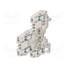 1 pcs x TE Connectivity - 1SNK506211R0000 (ZS6-D1) - Splice terminal: rail, 0.2÷6mm2, ways: 1, terminals: 4, grey, SNK