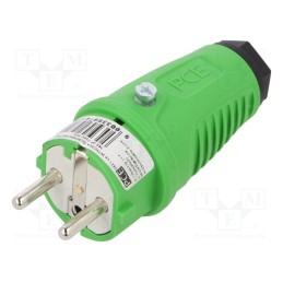 1 pcs x PCE - 0521-US - Connector: AC supply, male, plug, 2P+PE, 250VAC, 16A, for cable