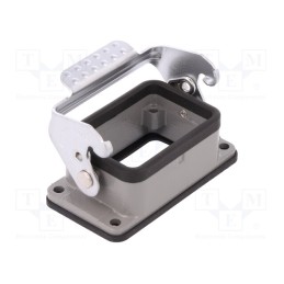 1 pcs x DEGSON ELECTRONICS - D6B-BK-1L - Enclosure: for HDC connectors, size D6B, with latch, straight