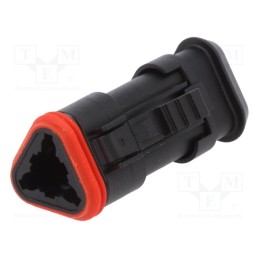 1 pcs x MOLEX - 93445-2501 - Connector: automotive, ML-XT, female, plug, for cable, PIN: 3, black