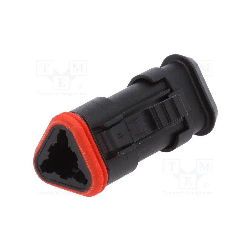 1 pcs x MOLEX - 93445-2501 - Connector: automotive, ML-XT, female, plug, for cable, PIN: 3, black