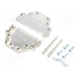 1 pcs x ENCITECH - DCTL25-K - Enclosure: for D-Sub connectors, D-Sub 25pin,D-Sub HD 44pin