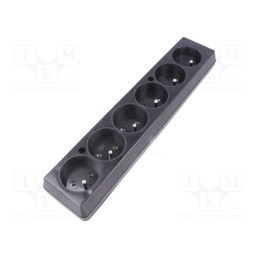 1 pcs x JONEX - 5907570006478 - Connector: AC supply, female, splitter, 2P+PE, 250VAC, 16A, black