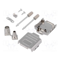 1 pcs x ENCITECH - 6260-0105-01 - Enclosure: for D-Sub connectors, D-Sub 9pin,D-Sub HD 15pin