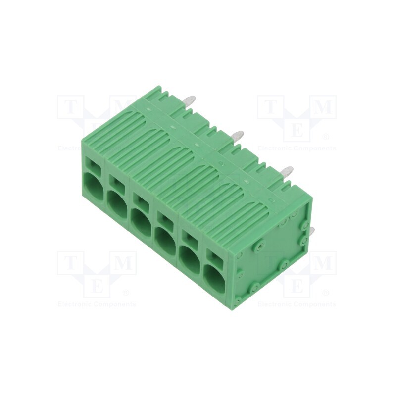 1 pcs x ADAM TECH - EB167A-06-M-180 - PCB terminal block, Contacts ph: 7.5mm, ways: 6, straight, on PCBs